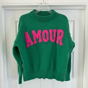 SOLD Amour vintage crewneck sweater by Easy Clothes USA